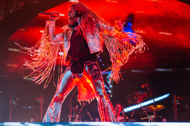 Rob Zombie performing live on stage on day 2 of Download Festival Rob Zombie performing live on stage on day 2 of Download Festival