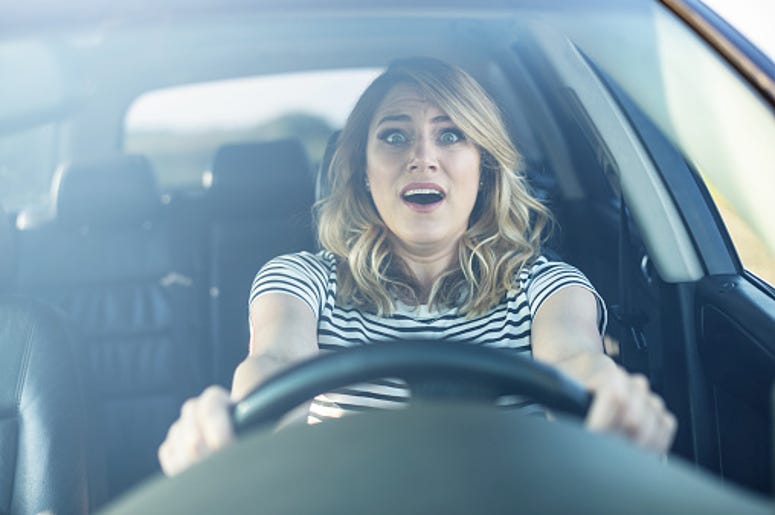 Scared driver