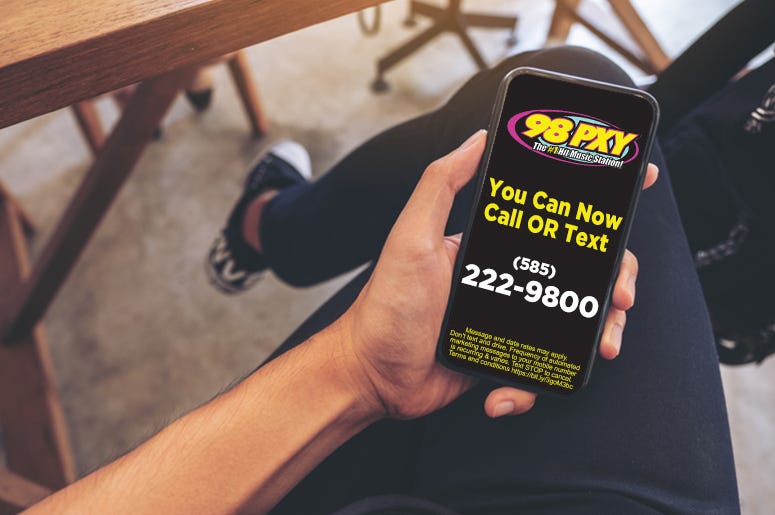 text us