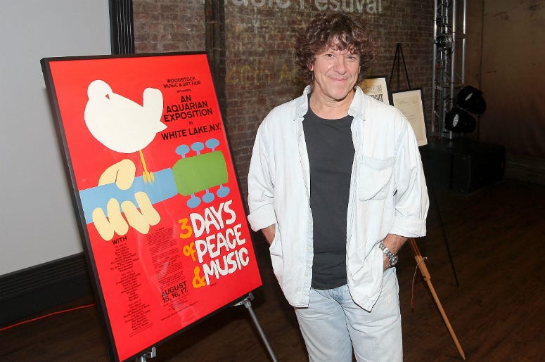 Woodstock Music Festival co-producer Michael Lang attends a celebration of the 40th Anniversary of Woodstock Woodstock Music Festival co-producer Michael Lang attends a celebration of the 40th Anniversary of Woodstock