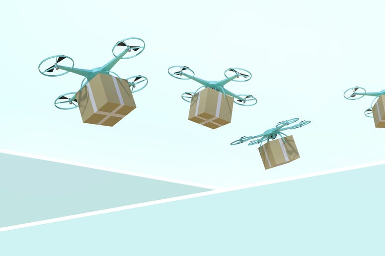 boxes with drone boxes with drone