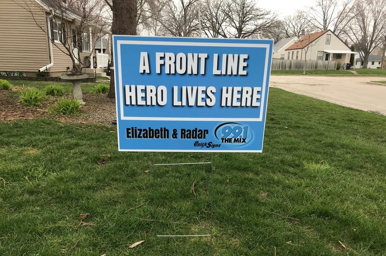 Front Line Hero Lives Here