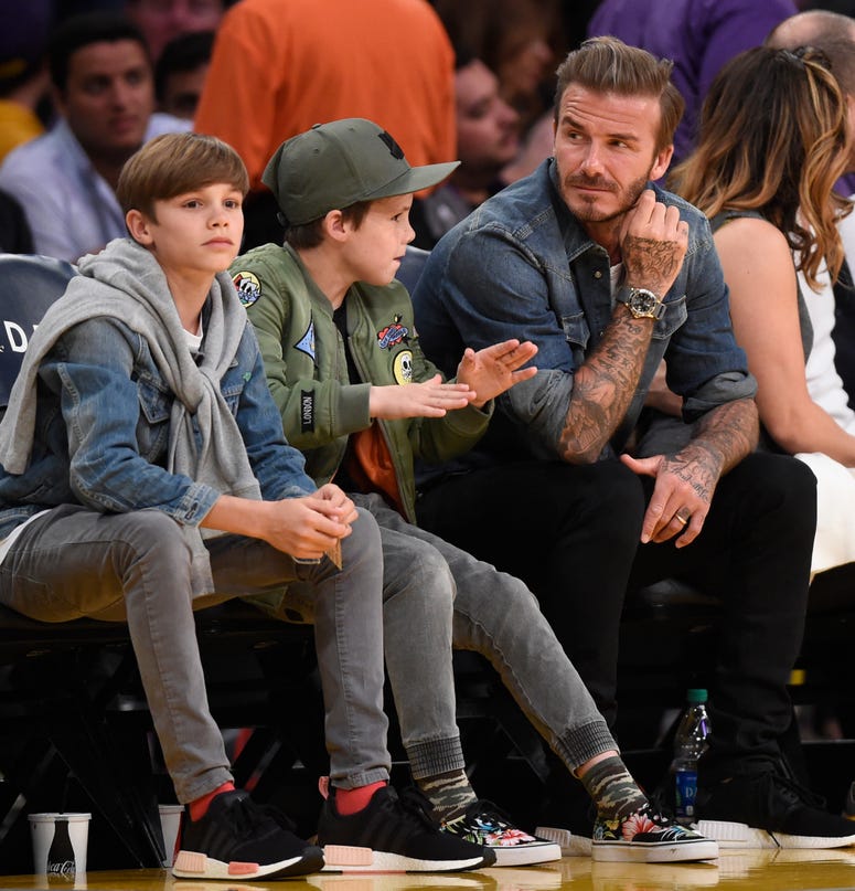 Beckham Boys David Beckham and his sons