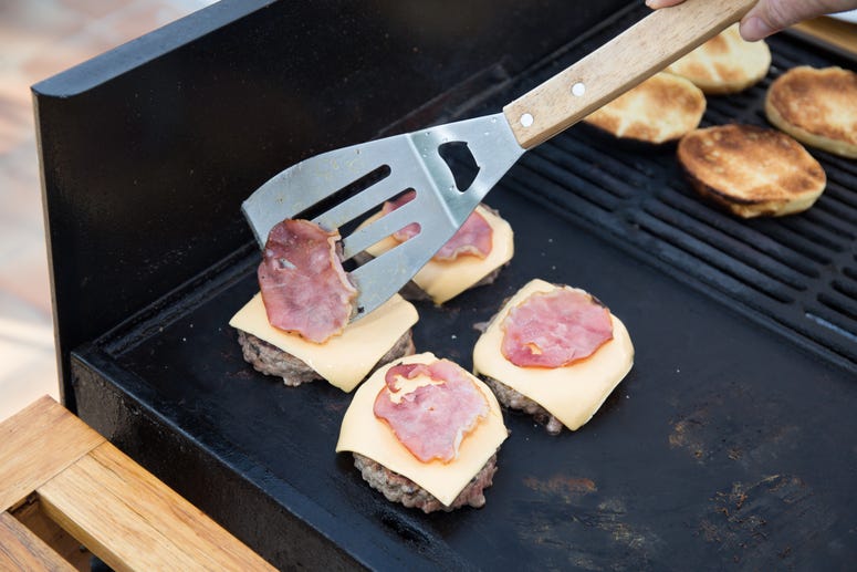 burger at tailgate