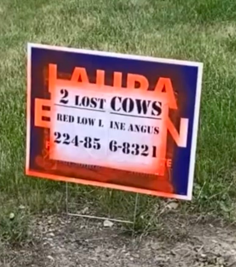 cow sign