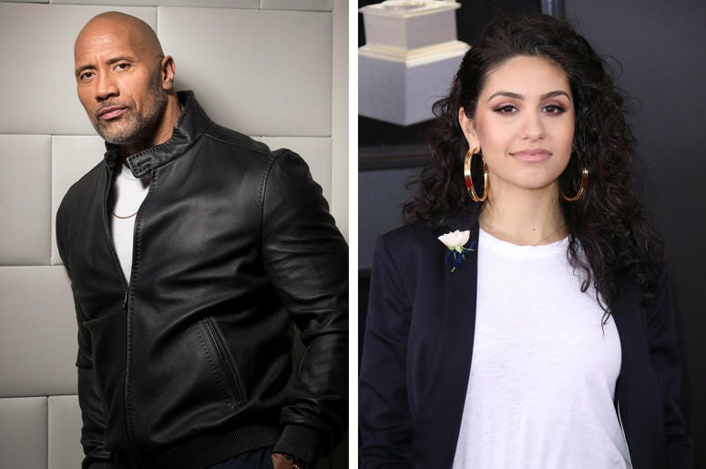 The Rock And Alessia Cara The Rock And Alessia Cara