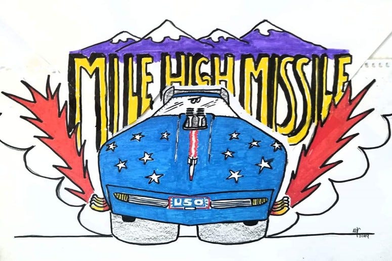 MileHigh Missile Nostalgia Corvette Funny Car