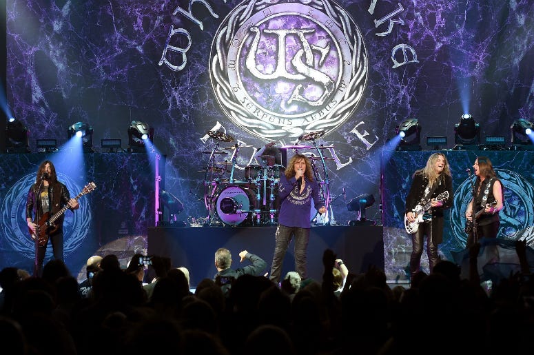 Whitesnake performs at The Joint inside the Hard Rock Hotel & Casino Whitesnake performs at The Joint inside the Hard Rock Hotel & Casino