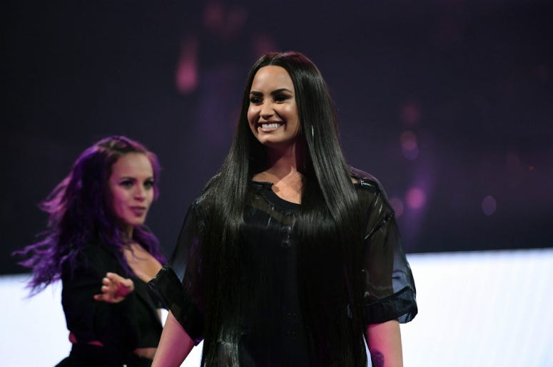 Demi Lovato performs at American Airlines Arena Demi Lovato performs at American Airlines Arena
