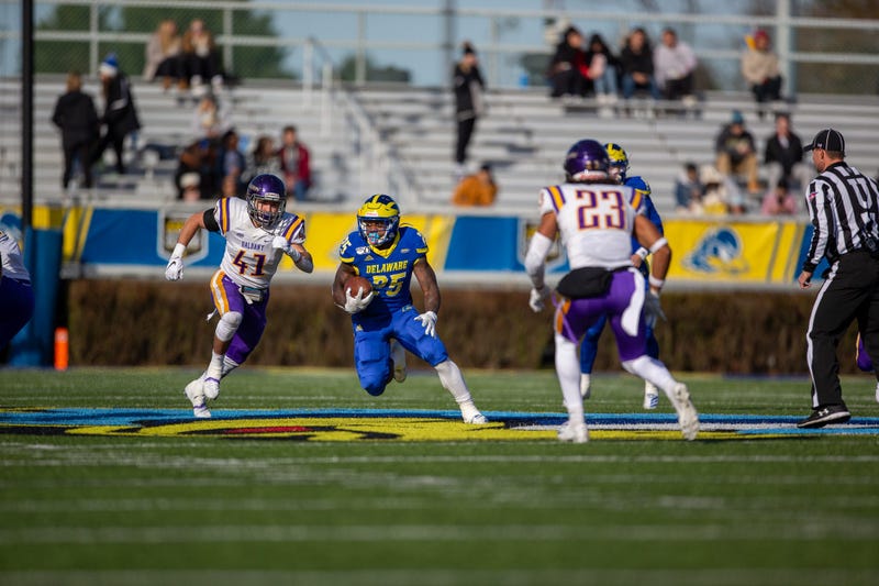Delaware redshirt freshman running back Will Knight had 140 total yards and a touchdown in Saturday's loss to Albany.