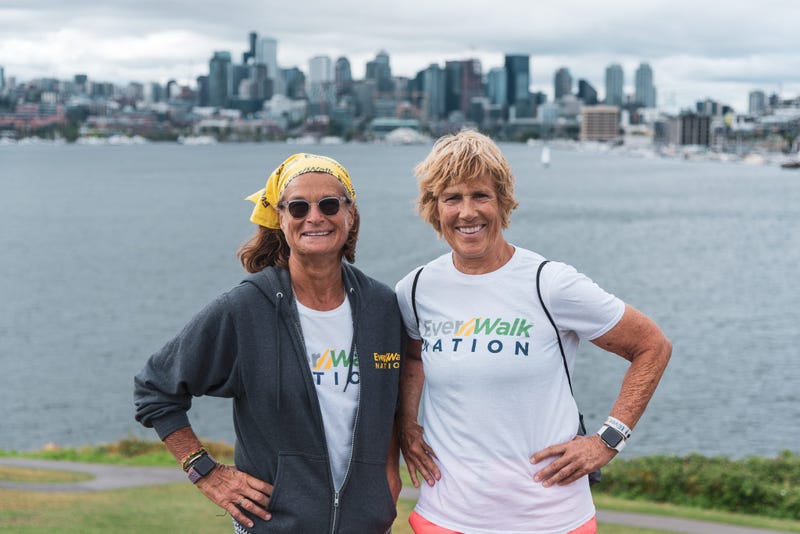 EverWalk founders Diana Nyad (right) and Bonnie Stoll