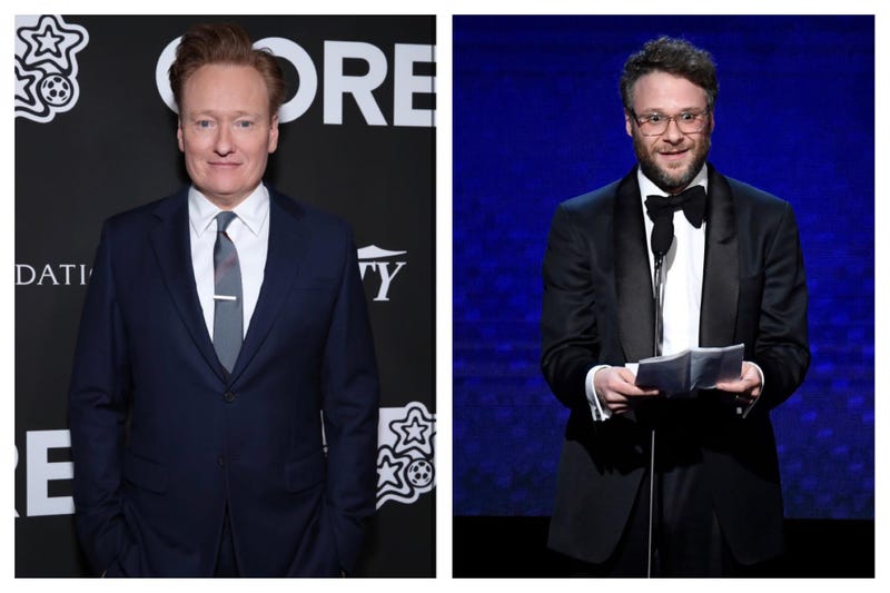 Conan O'Brien and Seth Rogen