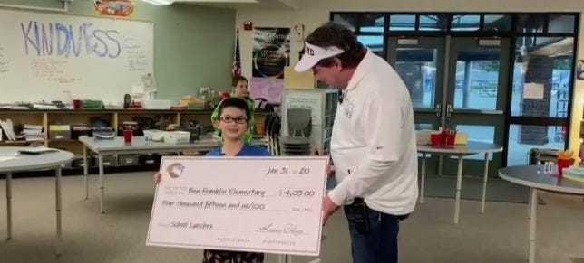Great News: Meet the 8-year-old-boy who paid the Student Lunch Debt at his School.