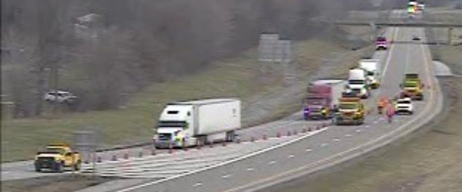 Traffic Diverted on Thruway 3/25