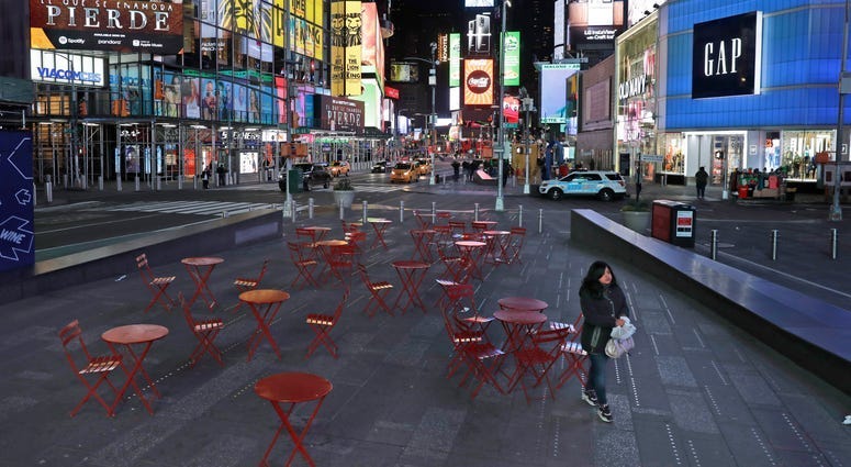 Times Square during the coronavirus