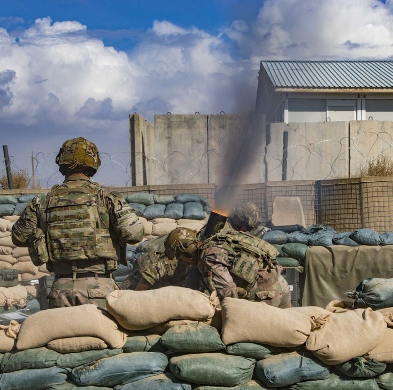 Mortar livefire in Afghanistan