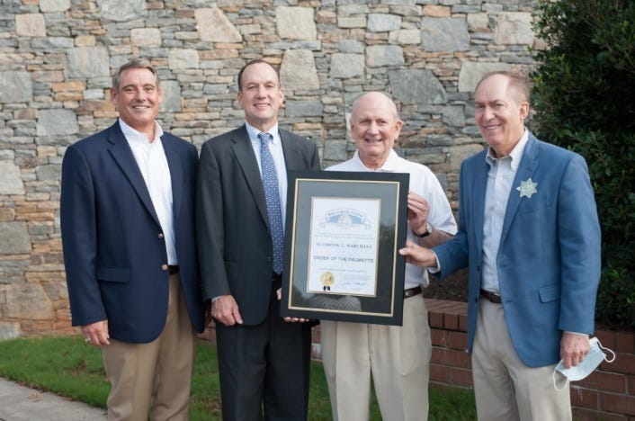 (L-R) Ross Turner; SC Senator, Bruce Bannister; SC House of Representatives, Seabrook Marchant, Greenville Mayor Knox White