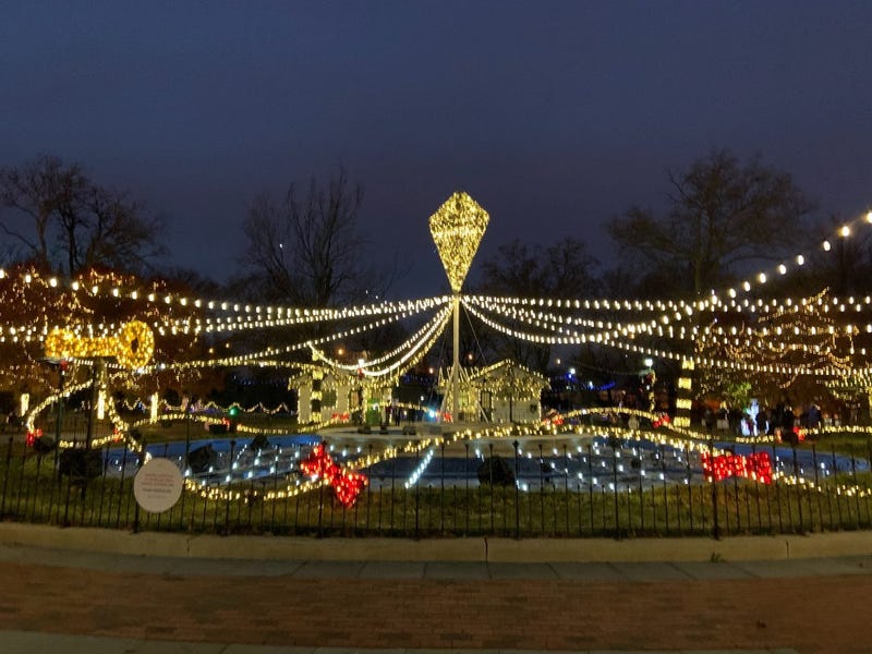 The light show at Franklin Square