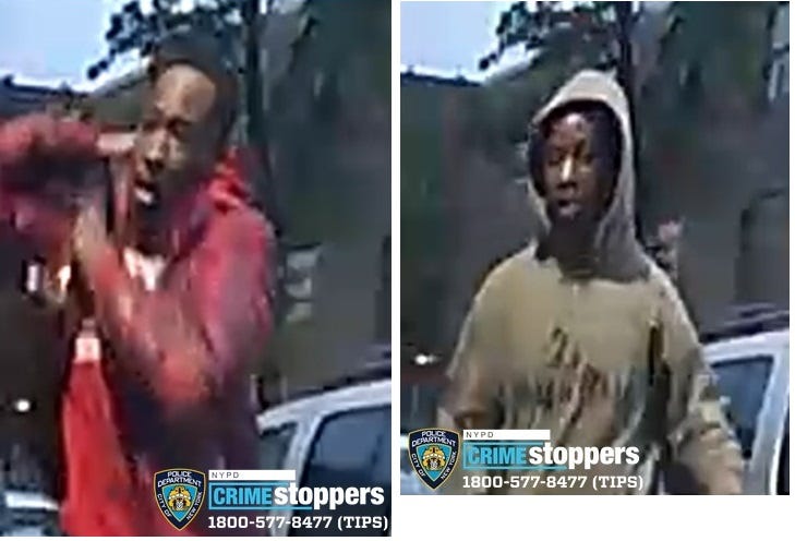 Police released images Friday of the two suspects in the May 7 robbery