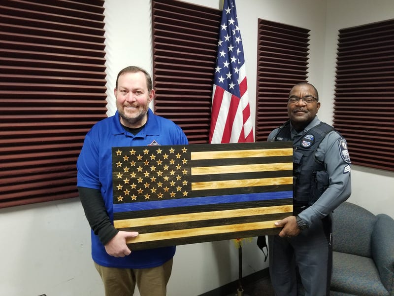 Jeff Katz and Sgt. Marcus Brigil