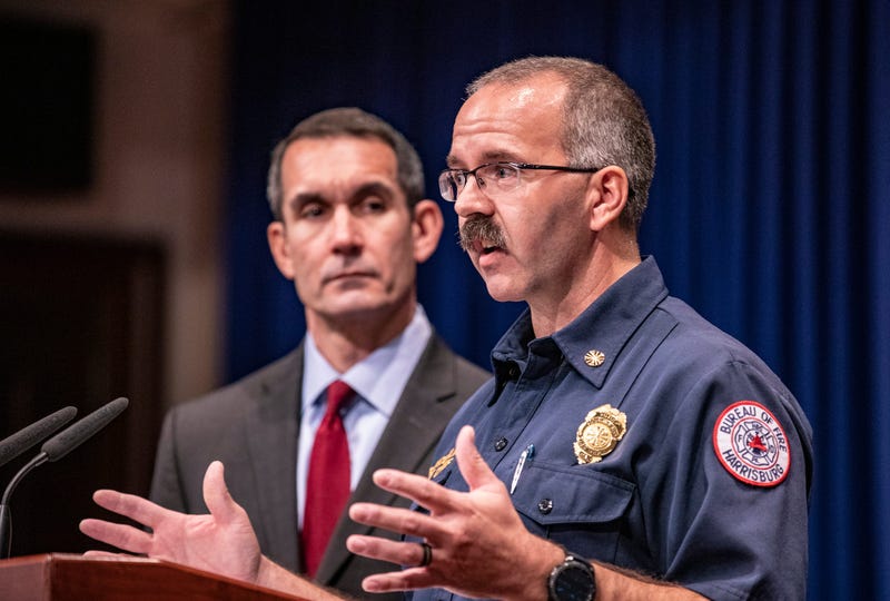 Auditor General Eugene DePasquale, Harrisburg Fire Chief Brian Enterline