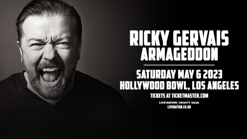 Ricky Gervais at the Hollywood Bowl on May 6, 2023!