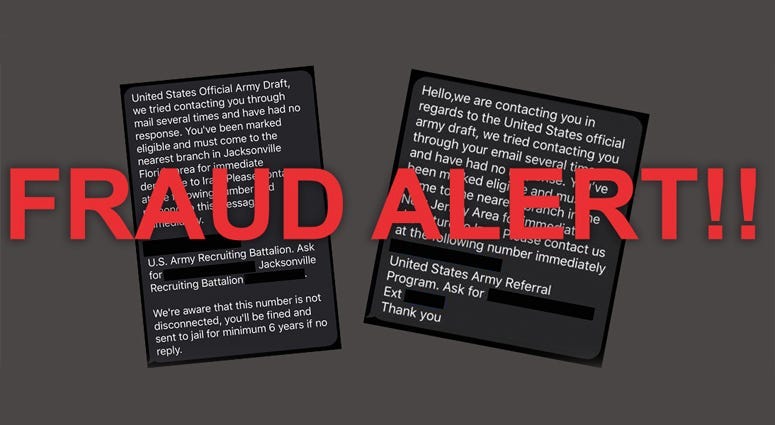 Fake draft texts