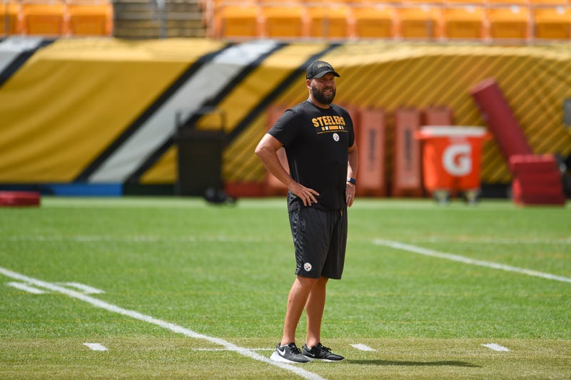 Pittsburgh Steelers quarterback Ben Roethlisberger (7) trains at Heinz Field during the Steelers 2020 Training Camp, Monday, Aug. 24, 2020 in Pittsburgh, PA.