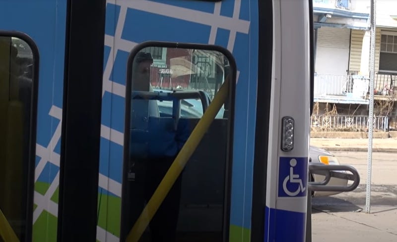 The outside of a SEPTA bus.