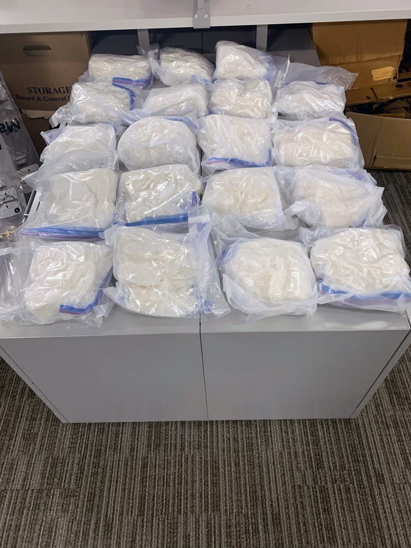The 19 bags of the substance Andrade-Mora tried to sell to an undercover agent as meth. The substance field tested as meth, but lab results have not yet returned.