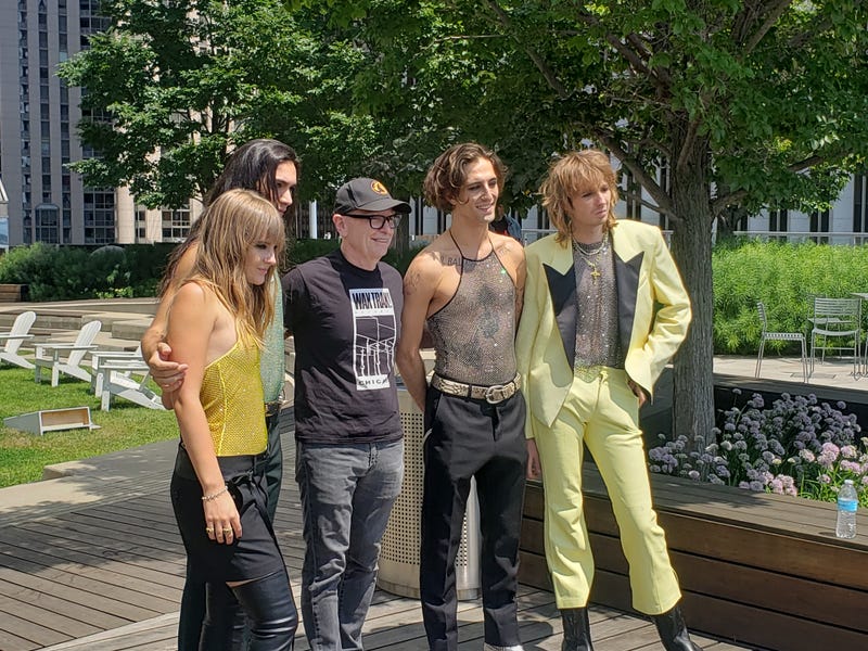 Marty Lennartz takes Måneskin to the Prudential Rooftop
