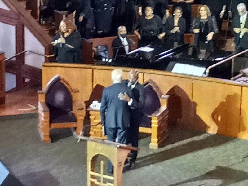 President Joe Biden, Senator Raphael Warnock, MLK