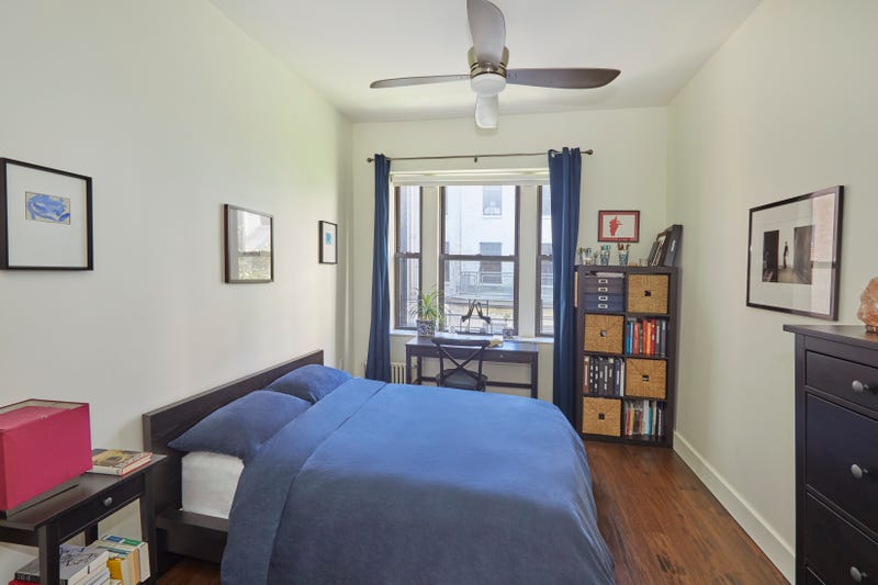 One of the bedrooms at at 622 West 114th Street, the apartment where Barack Obama lived while attending Columbia University.