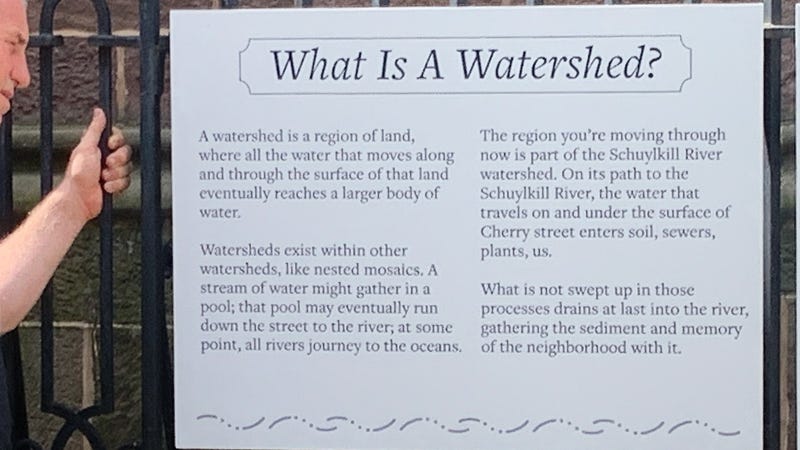 Part of the Academy of Natural Sciences at Drexel University’s “Watershed Moment” walking art exhibition.