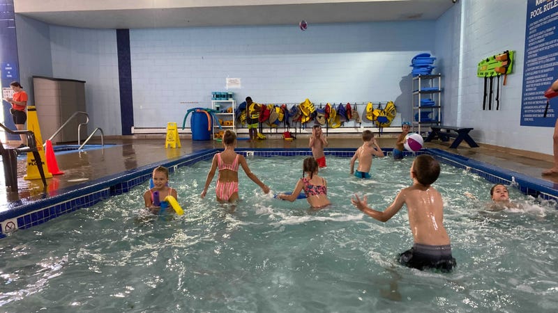 Ukrainian children who have come to Philadelphia participate in a summer camp at KleinLife Community Center in Northeast Philadelphia.