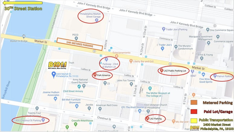 Parking near 2400 Market