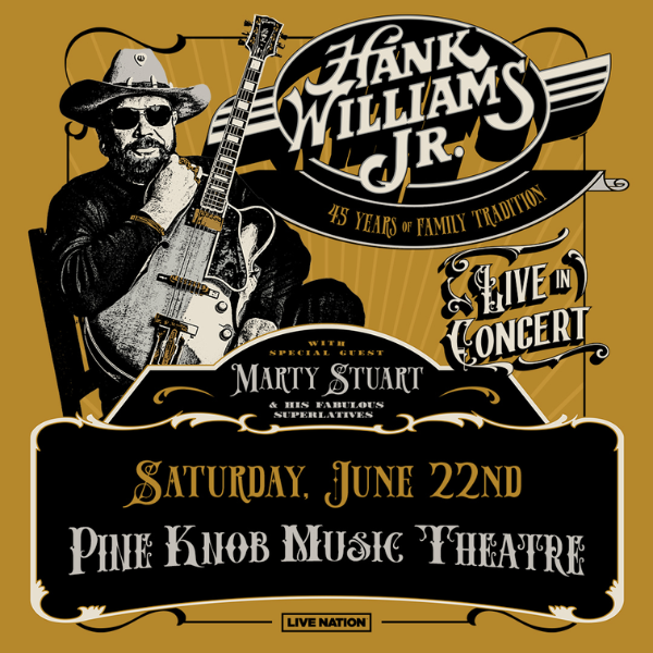 Win tickets to see Hank Williams Jr. at Pine Knob