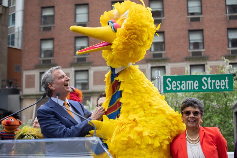 Mayor de Blasio Sesame Street