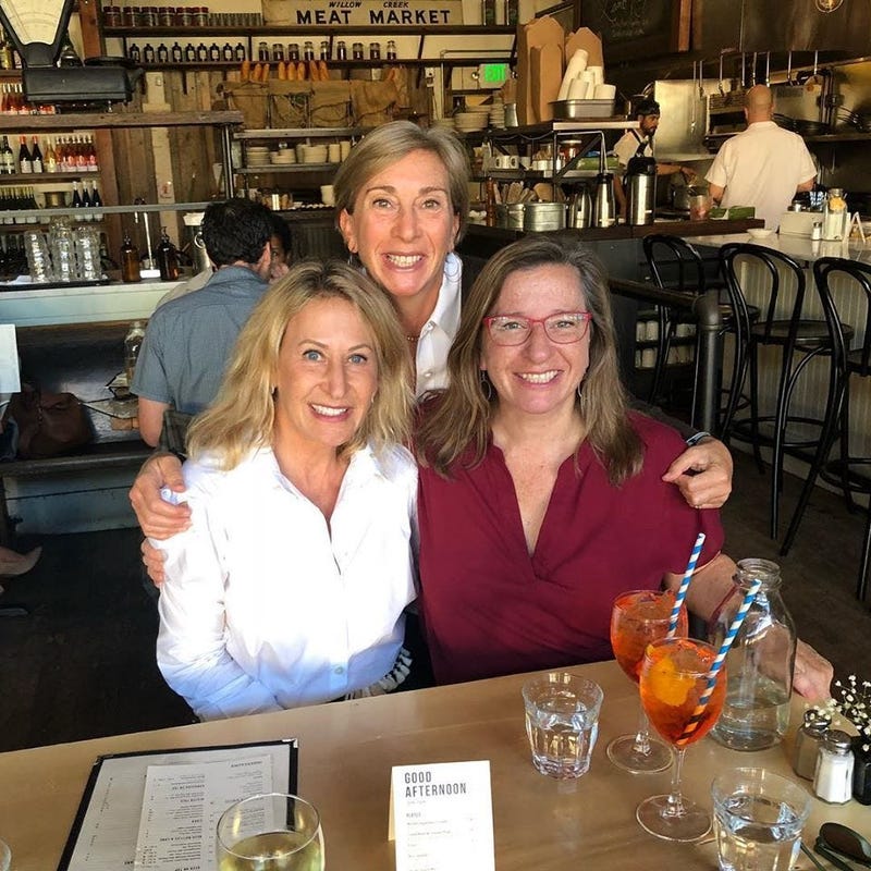 Anne Devereux- Mills, left, in a photo on her Facebook account from September 2018.