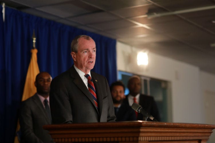 Governor Murphy holds a press conference with advocates, community and faith leaders on impact of marijuana legalization and expungement legislation in Trenton.