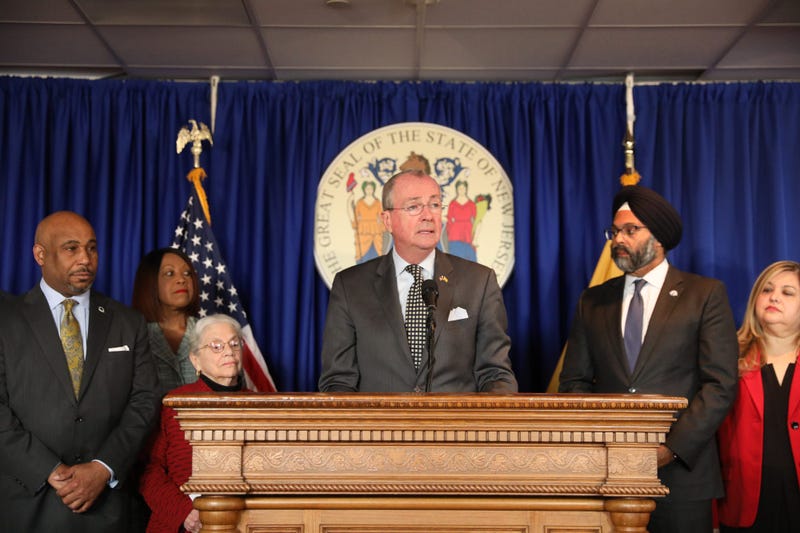 Governor Phil Murphy announces recommendations from the Criminal Sentencing and Disposition Commission in Trenton on November 14, 2019.