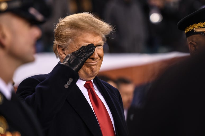 Trump at Army-Navy football game