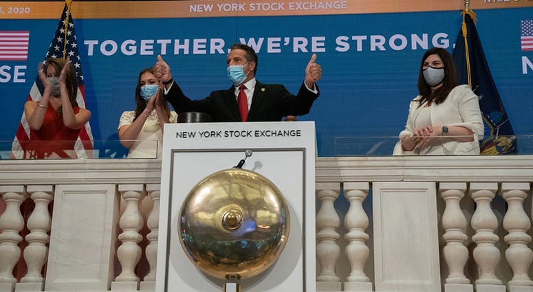 Cuomo rings opening bell