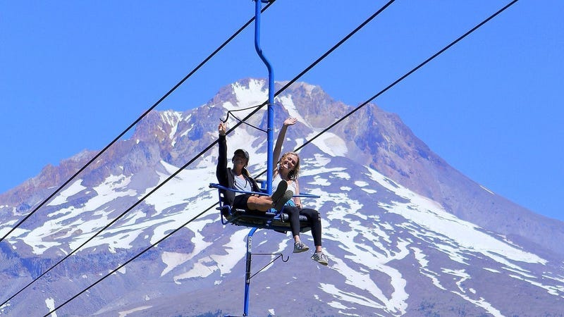 Taylor and Kailee on the Scenic Sky Chair