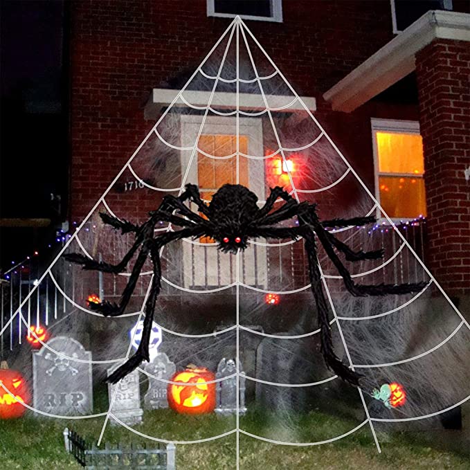 Oversized spiderweb
