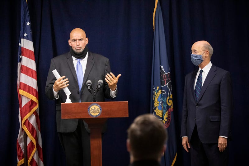 Gov. Tom Wolf and Lt. Gov. John Fetterman