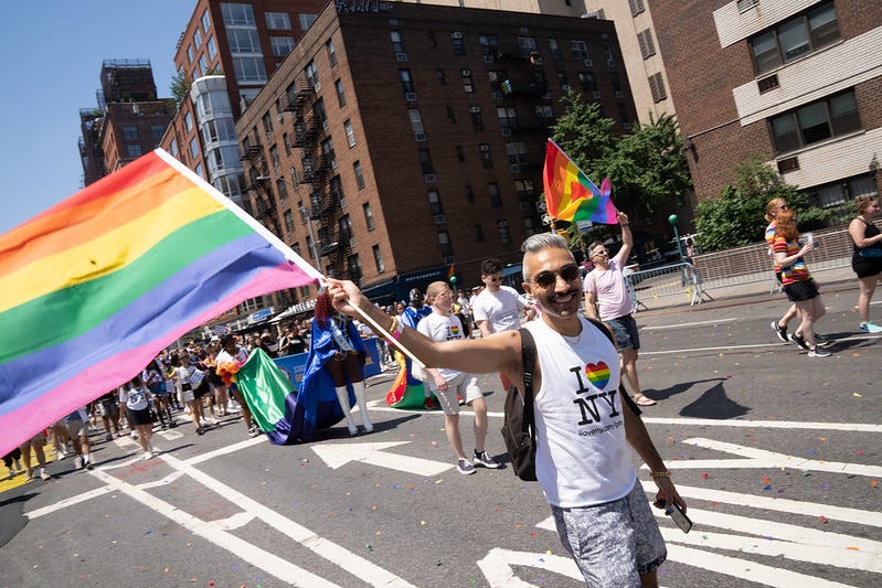 Pride marchers