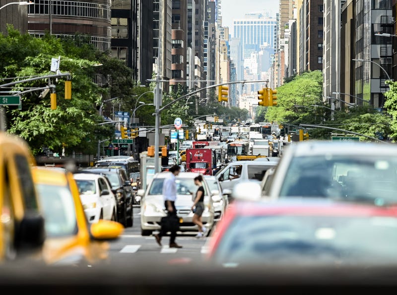 Traffic congestion in Manhattan on July 6, 2022