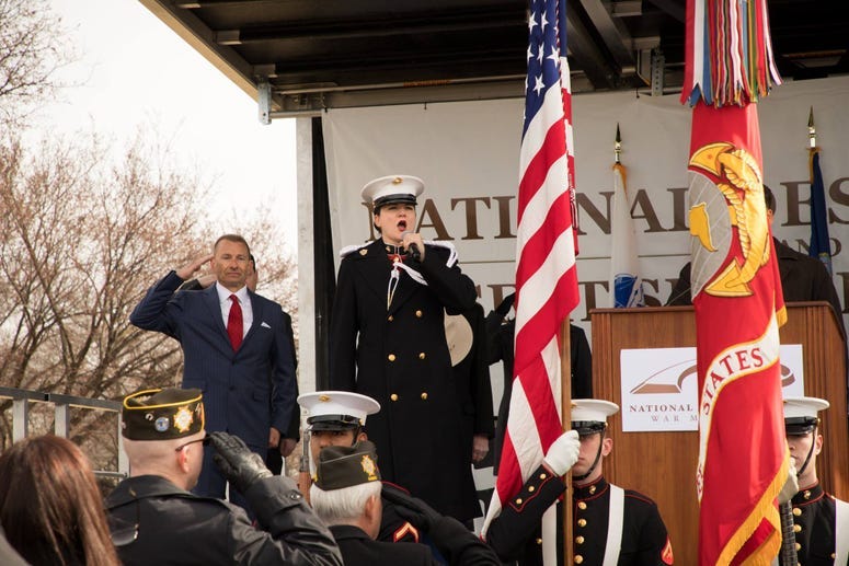 Site Dedication Ceremony For Desert Storm Memorial Held In Washington