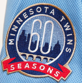Twins 60th season patch